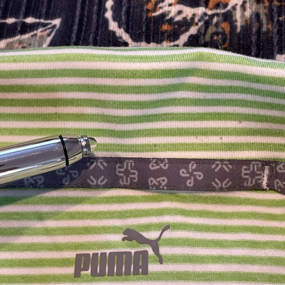 Puma Polo Shirt Mens XXL Striped Golf Short Sleeve Logo Lightweight Collared - Picture 9 of 16